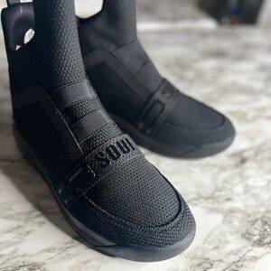 Black High-Top Sneakers